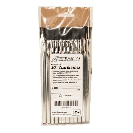 A E S Industries 3/8in Acid Brush, 144PK 546